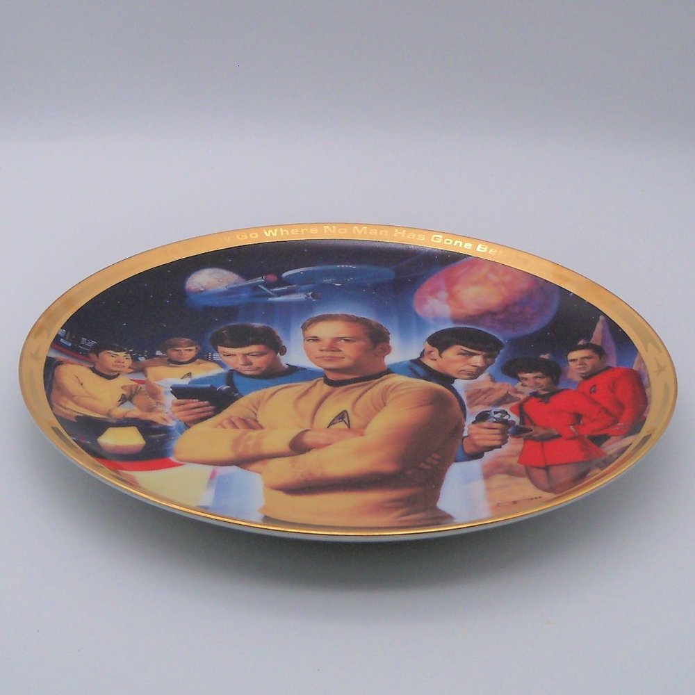 Star Trek 25th Anniversary Commemorative Plate 1991 by Hamilton Collection - Picture 5 of 13